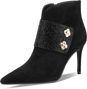 Женские ботильоны TDD Sexy Dress с острым носком и каблуком-стилетто, M Black