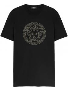 Versace футболка с логотипом Medusa, черный