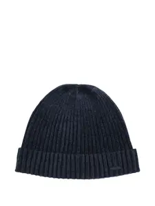 Шапка-бини с эффектом бархата и рубчатой текстурой Rrd, синий