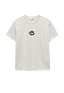 Футболка с принтом PRINTED Koton, серый