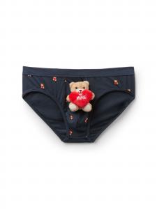 IUMAN Intimissimi Uomo Трусики 'Be Mine Valentine' в темно-синем цвете