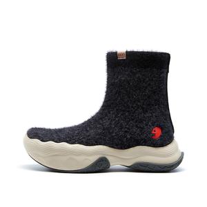 U.IN Толедо семейные черно-серые термо сапоги для сноуборда женские ночной черный замша flyknit