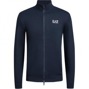 Хлопковый свитшот ea7 EMPORIO ARMANI, темно-синий