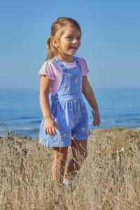 JoJo Maman Bébé Красивая футболка для девочек Jojo Maman Bébé, розовый