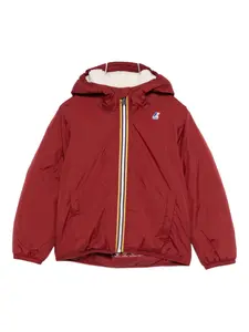 Стеганая куртка с капюшоном K Way Kids, красный
