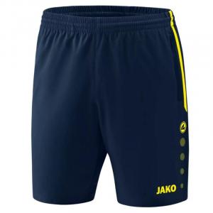 Футбольные шорты Jako, цвет blau/navyblau/fluoreszierendes neongelb