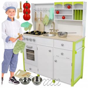 Большой деревянный детский кухонный образовательный набор, аксессуары для перчаток Z1045 Stator