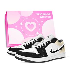 Jordan Кроссовки баскетбольные Air 1 Vintage Unisex низкие Black, White, Yellow