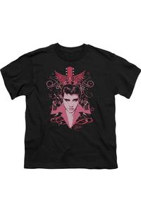 Футболка с коротким рукавом для детей "Elvis Presley Lets Face It" Gildan, черный