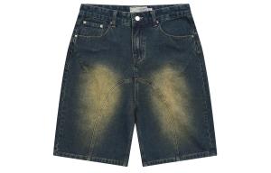 HARSH AND CRUEL ЖЕСТКОЕ И ЖЕСТКОЕ Джинсовые шорты унисекс, Мытый синий