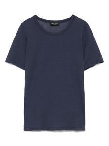 Футболка с круглым вырезом Roberto Collina, синий