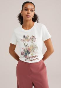 Футболка WE Fashion Print T-shirt, Off White/Off-White
