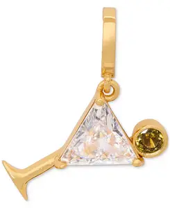 Кристаллический шарм мартини Kate Spade New York, clear/gold.