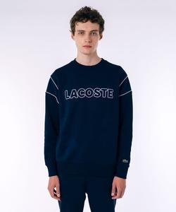 Толстовка с круглым вырезом и вышитым контуром имени