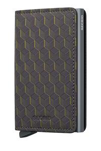 Оптический кожаный кошелек Secrid, серый