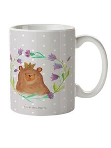 Детская кружка с медведем и королевой, без слов, пастельно-серого цвета Mr. & Mrs. Panda