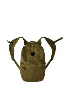 Рюкзак с нашивкой-логотипом C.P. Company Kids, зеленый