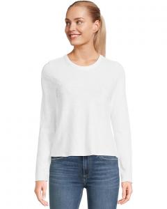 Женская укороченная футболка с длинным рукавом Lilla P, White