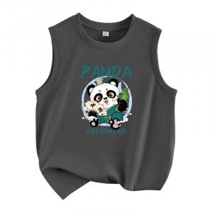 Детский топ и майка с круглым вырезом WARRIOR, medium серый/h china panda