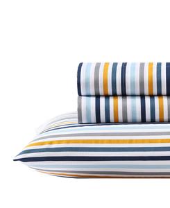 Комплект постельного белья из микрофибры, 4 предмета, размер полный Eddie Bauer, Vivid Stripe