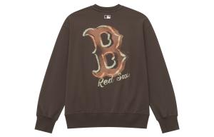 Бостон Ред Сокс базовый свитшот унисекс MLB, коричневый