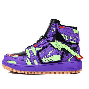 REPUSEN Устойчивые к истиранию сбалансированные высокие скейтбордские кроссовки унисекс фиолетовые, цвет Purple