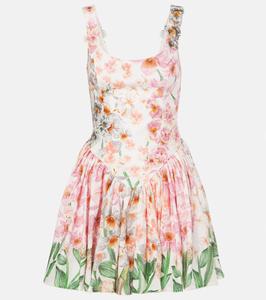 Льняное мини-платье Pluma Jardinera Agua by Agua Bendita, Jardinera