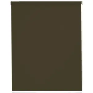 Солнцезащитная рулонная штора Young Style Blackout, затемняющая, энергосберегающая, подвесная Sunlines, мокко/белый