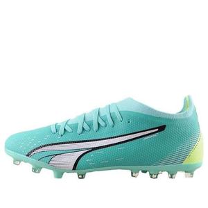 Кроссовки ultra match mg 'electric peppermint fast yellow' Puma, зеленый