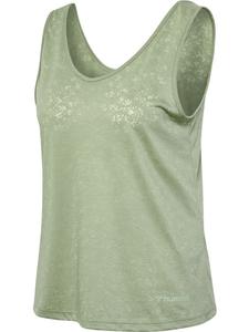 Футболка Hmlmt Light Burnout Tanktop зеленого цвета Hummel