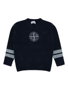 Свитер Stone Island Junior с мотивом «Компас», синий