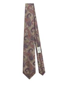 Галстук ETRO с узором пейсли, нейтральный