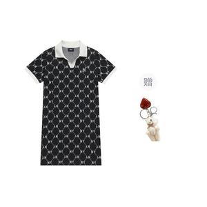 MLB Женское платье с коротким рукавом New York Yankees SS25 из коллекции MONOGRAM черное