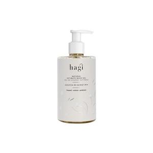 Hagi Натуральный гель для душа для интимной гигиены для женщин с молочной кислотой, экстрактами льна и хлопка, сбалансированный PH, 300 мл