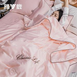 Yalu Постельное белье, 200x230 см, 1,5 кг, без простыни, летнее одеяло, ледяной шелк, охлаждающее, цвет: светло-бирюзовый