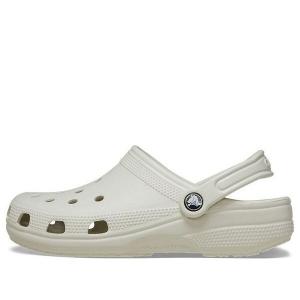 Кроссовки classic clogs 'linen' Crocs, белый