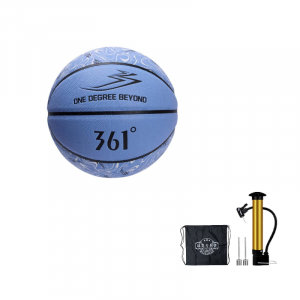 Баскетбольный мяч PU размер 7 соревновательный унисекс версия для материкового Китая 361°, темно-синий