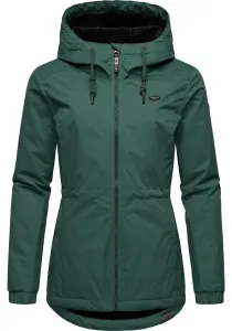 Зимняя куртка в стиле регвир "Данкка Теплая", с капюшоном, приятная, мягкая женская куртка на зиму Ragwear, зеленый