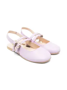 Балетки на плоской подошве TWINSET Kids, фиолетовый