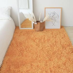 Xinglianxin Ковер 200х300 см в скандинавском стиле Instagram, белый длинноворсовый, для спальни, уютный, Ginger Yellow