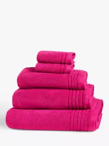 Полотенце John Lewis Ultra Soft Cotton, цвет hibiscus/pink
