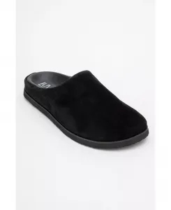 Кожаные сланцы Space Leather Slide Sandal (Женские) Forever & Always Shoes, черный