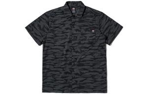 Мужская рубашка Dickies, цвет Black/Lemon Venom/Egret