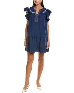 Платье мини Maison Maar, синий