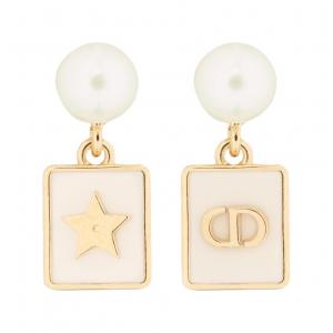DIOR Смоляные серьги Unisex Gold