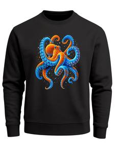 Neverless Свитшот 'Tintenfisch' в черном цвете