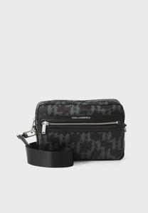 Сумка кросс-боди KARL LAGERFELD MONOGRAM GRAPHIC CAMERA BAG, Black/Burnt Olive/Black