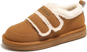 Женские зимние домашние мягкие удобные модные красивые шерстяные хлопковые туфли UANGLI с овечьей шерстью, ретро, полностью закрытые, с плоской подошвой, плюшевые и теплые, Yellow