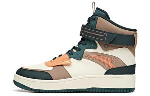 Обувь для скейтбординга Мужская с высоким верхом Белый/Зеленый/Серый Anta