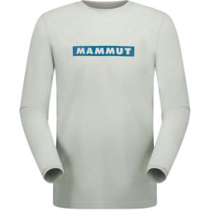 Футболка QD мужская с круглым вырезом, умеренно прямого кроя MAMMUT, серебро sage prt2